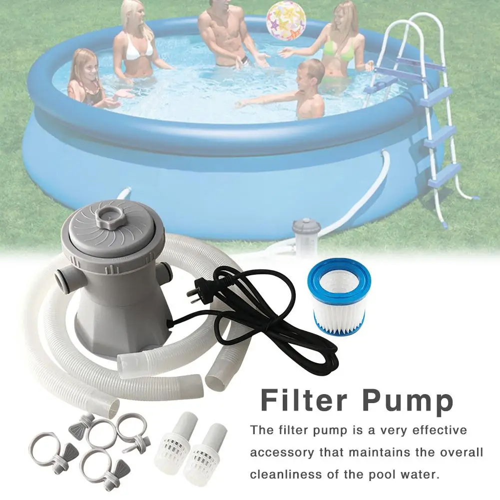 220V Electric Pool Filter Pump For Swimming Pools Cleaning Tool Filter Set For Swimming Pool Circulation Filter Pump Water Pump