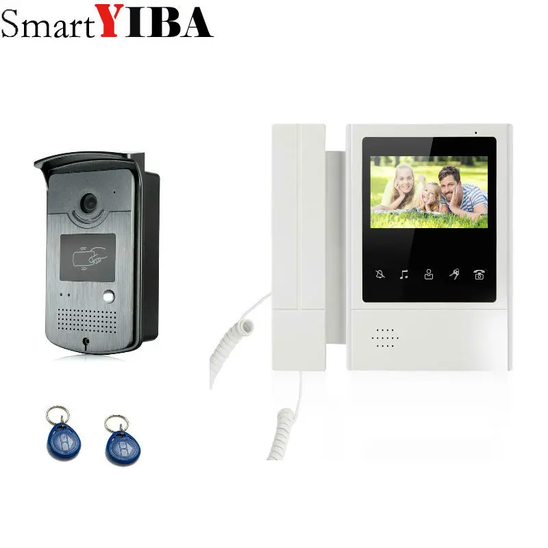 #*Cheap 4.3 #039; #039; TFT Color Wired Video Intercom Door Phone Doorbell System for home 700TVL IR Night Vision Outdoor Camera Metal Waterproof