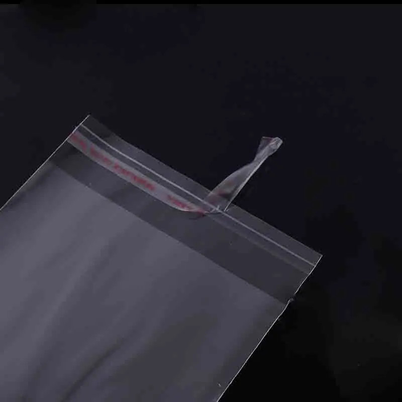 

100 pcs 30 x 35Crystal Clear Poly Cello Bag Self Adhesive Seal Opp plastic Cellophane Bags