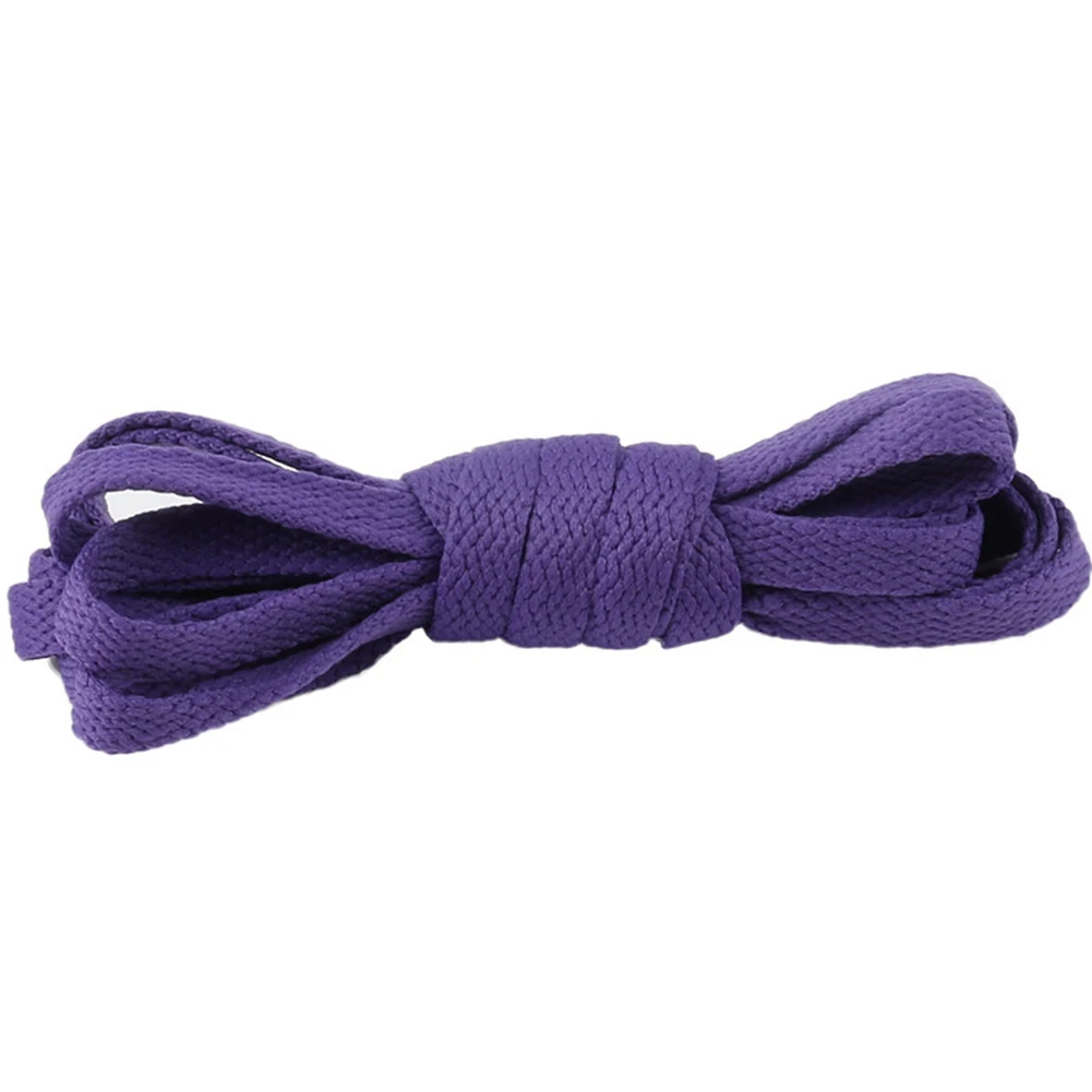 Женщины Мужчины Дети плоские шнурки для кроссовок обувь со шнуровкой - Цвет: Dark Purple