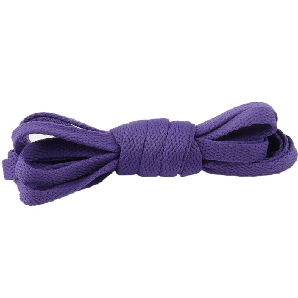 Dark Purple Женщины Мужчины Дети плоские шнурки для кроссовок обувь со шнуровкой - Цвет: Dark Purple