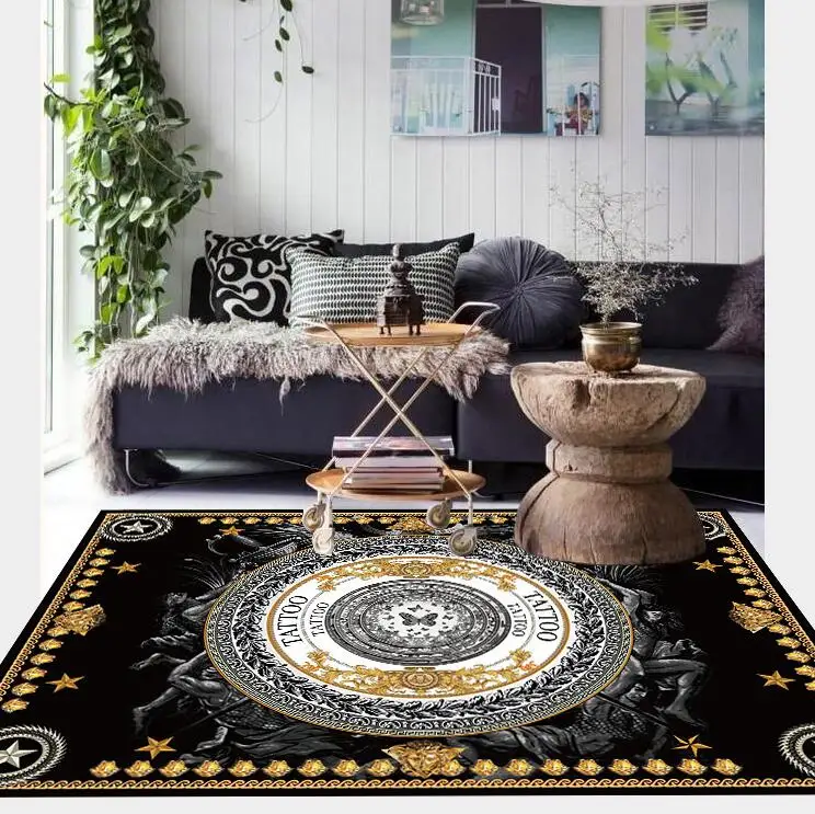 

Europe Retro style flannel Print Carpet Area Rug For Bedroom Livingroom Kitchen Baths Mat Door Mat Anti-Slip Home carpet