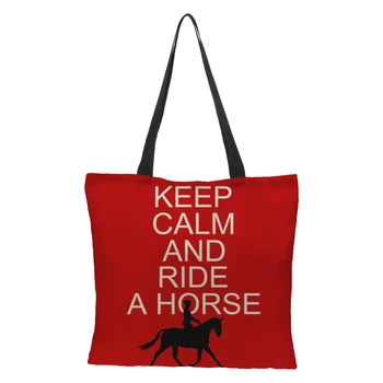 

Shopping bag Double-sided Letter Series printing Linen Women Large Shopping Bag Tote Shoulder Bag for Ladies 43cm*43cm women bag