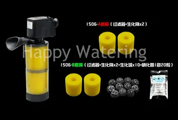 

9W Aquarium Filter for Fish Tank Pond Pool Internal Filter Water Pump 220V 800L/H Flow Max