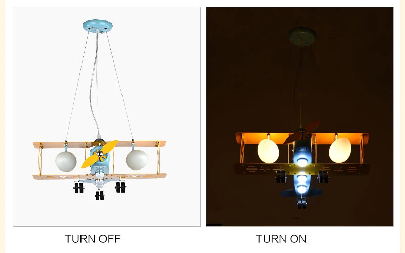 Супер яркий Воздушный самолет droplight креативный мультяшный персонаж мальчик спальня детской комнаты лампы, которые защищают глаз