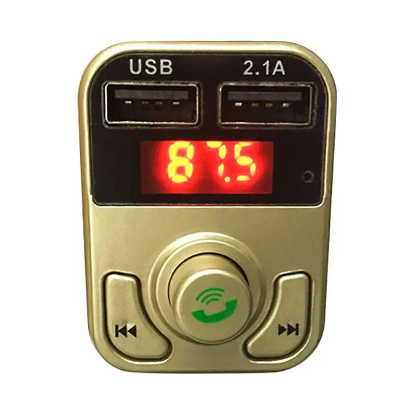 

Dual USB Bluetooth4.1 Handsfree Car Kit Charger FM Transmitter MP3 Player A2B3 Dropshipping Mar 19