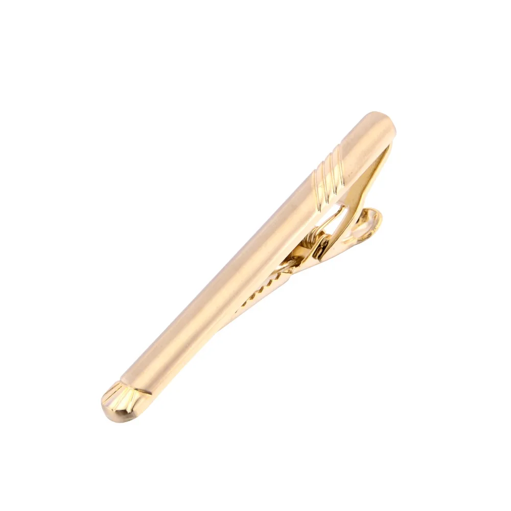 Gold Tie Clip Tie Pin For Mens Jewelry Golden Classic Tie Bar Clips for