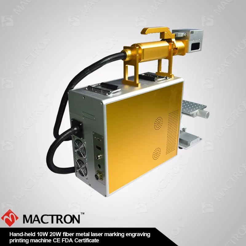 20W Fiber Laser Metal Marking / Mini Laser Engraving Machine For Marking Metal Plastic Dog Ear
