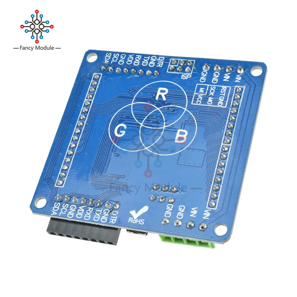 Полноцветный Радужный цвет duino V2.0 матрица cветодиодный драйвер RGB щит для Arduino DIY