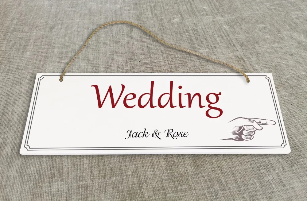 Personalized Outdoor Wedding Reception & Ceremony Decoration Directional Signs wedding sign