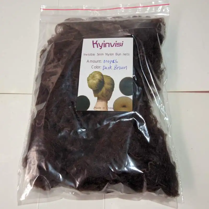100pcs hairnet 5mm nylon ballet bun hair nets Mesh Dance Skating Snoods Hair Net Bun Cover