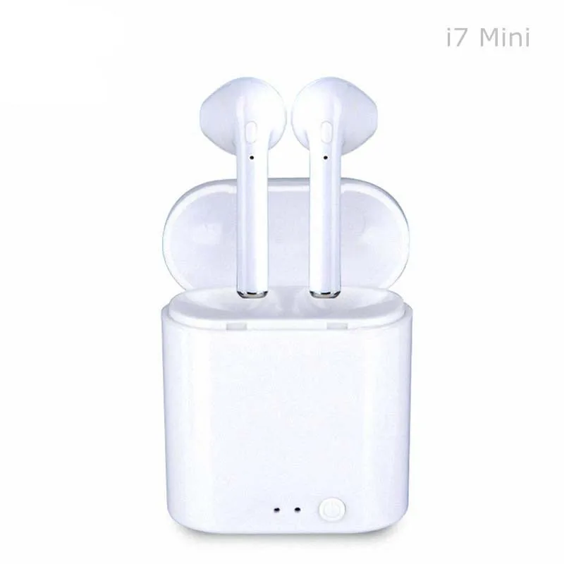 Лидер продаж I7mini TWS беспроводной Bluetooth V5.0 наушники с Розничная упаковка для iphone