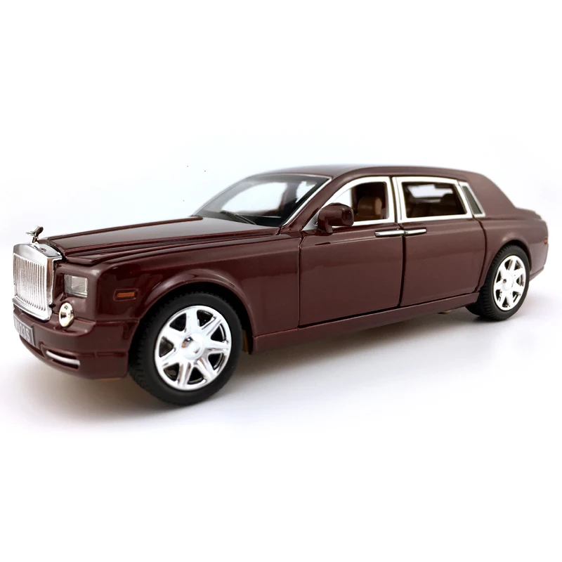 Литой автомобиль из сплава для рулонов Royce Phantom масштаб 1:24 модель автомобиля