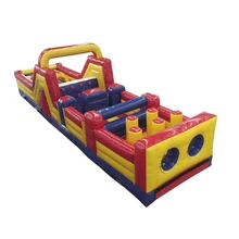 Giant inflatable obstacle course sport game commercial inflatable slide bouncer jumper slide playground lovely pink inflatable slide game slide for outdoor