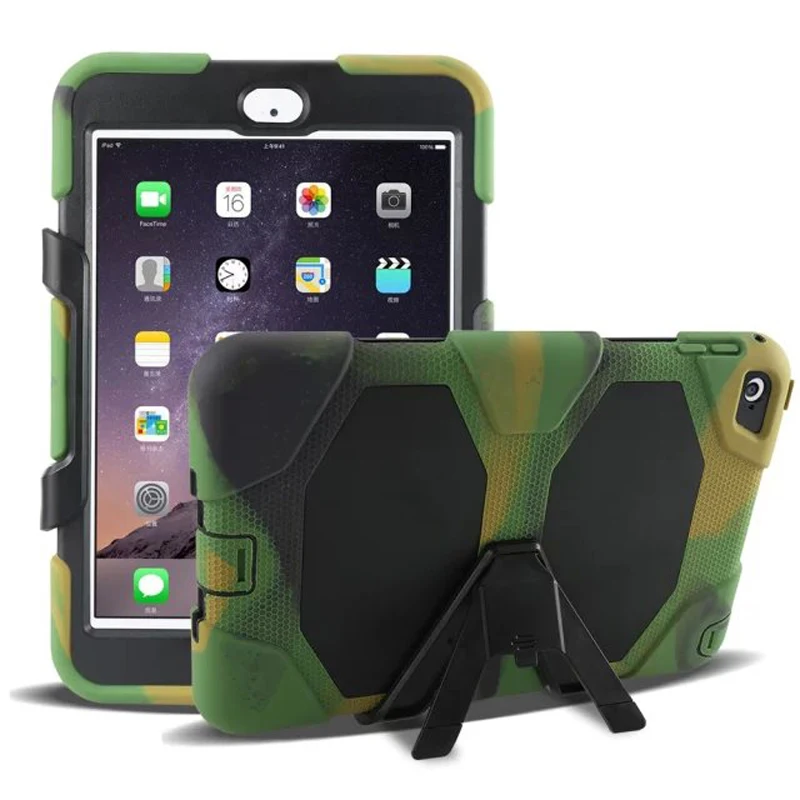 Hybrid Rugged Heavy Duty Tablet Case For Apple iPad Mini 4 Stand Case