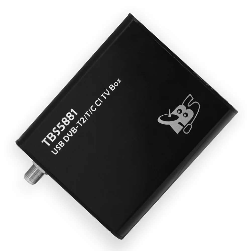 TBS5881 DVB T2 T C тюнер с CI для наземного кабеля FTA и платных ТВ каналов USB
