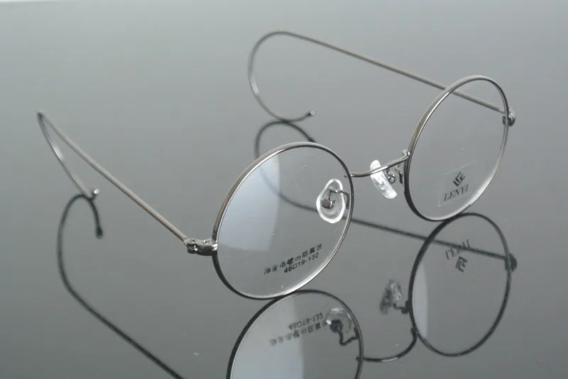 Винтажные круглые очки 60s 46 мм с полным ободом, оправы для очков из золотого пушечного металла, оправы для очков John Lennon Steve Jobs, очки Rx able