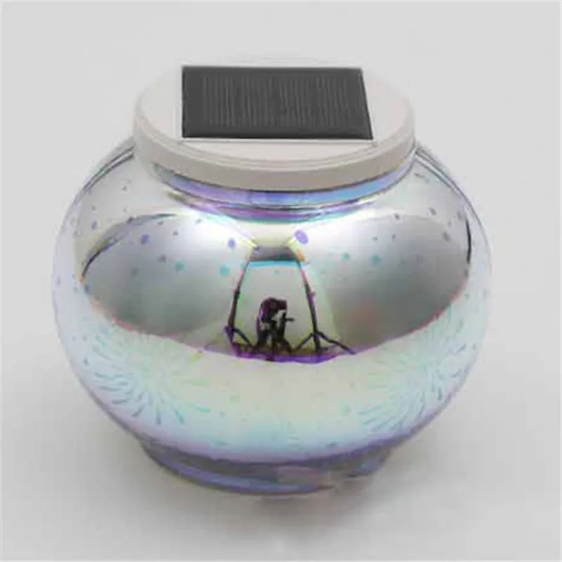 Solar-LED-Desk-Table-Meteor-Lantern-Night-Light-3D-Plated-Lamp-Garden-Outdoor-Control-Motion-Sensor