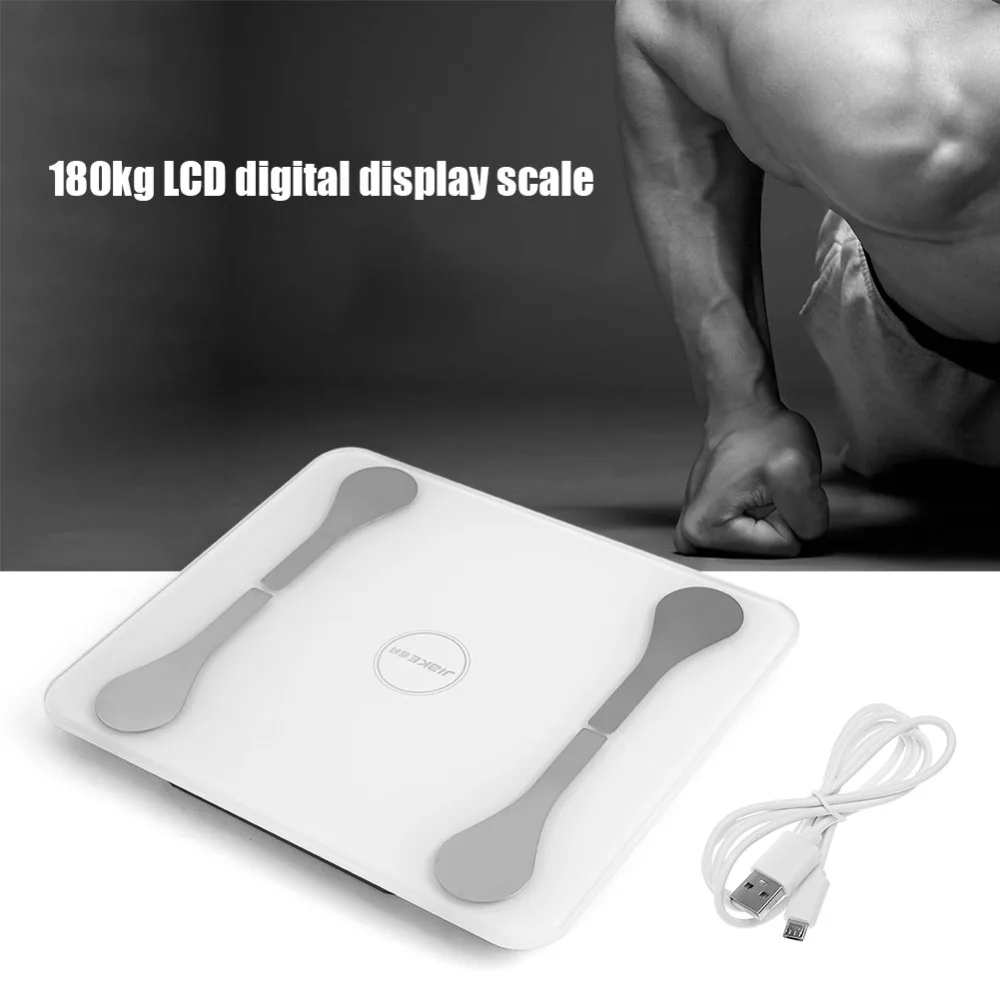 Smart электронные с ЖК-дисплеем цифровые детские весы пол средства ухода за кожей вес жира ИМТ Bluetooth приложение для Apple ванная комната бытовой