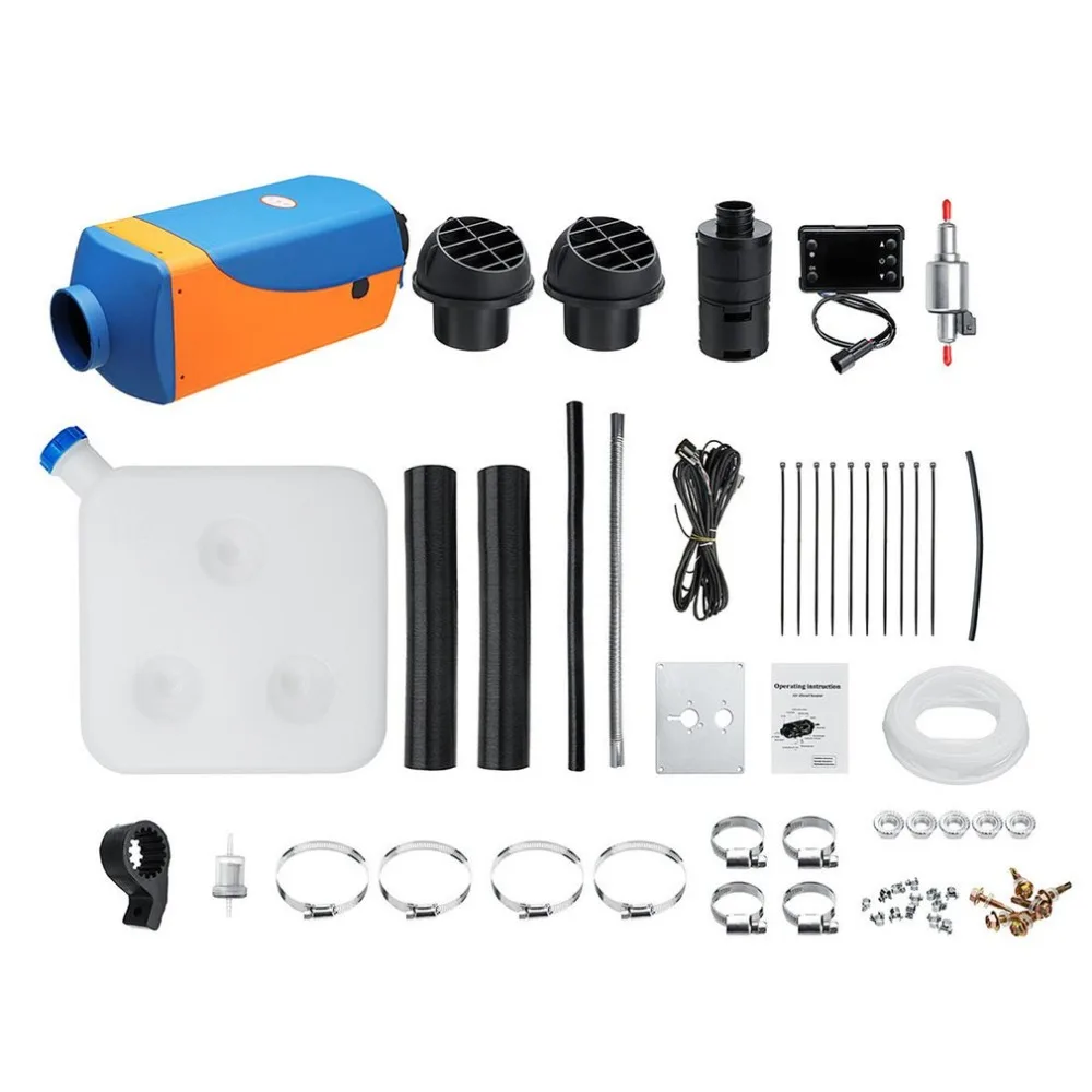 

2018 new arrival 5-8kw/12v Single LCD Switch Silencer Car Diesel Air Heater For Boat RV Truck with Remote Control