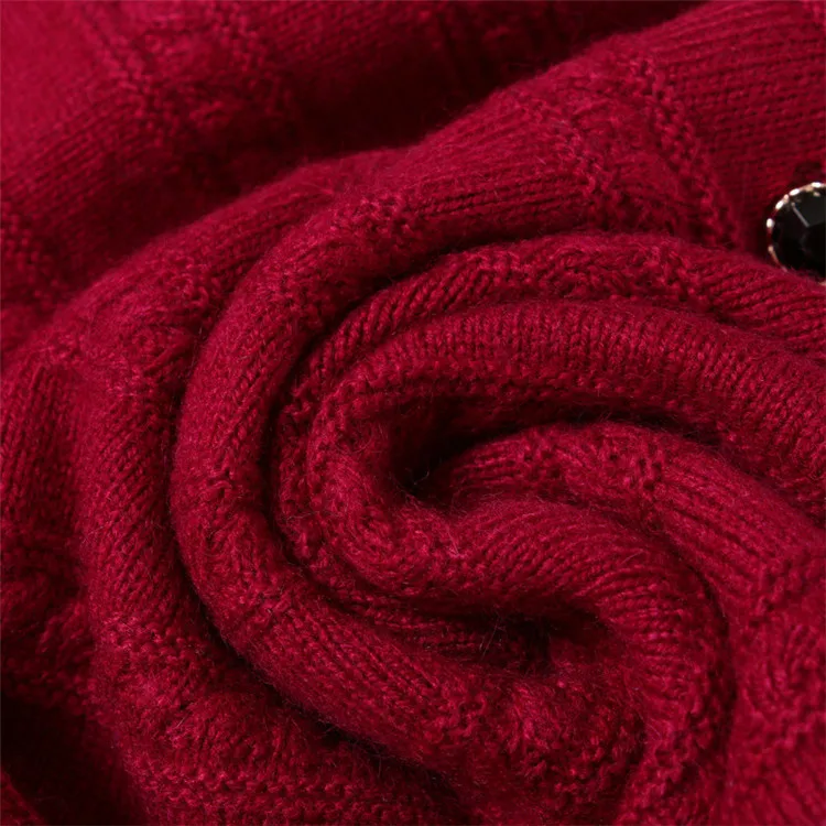 high grade 100%goat cashmere o-neck knit women fashion sweet cardigan sweater single breasted orang