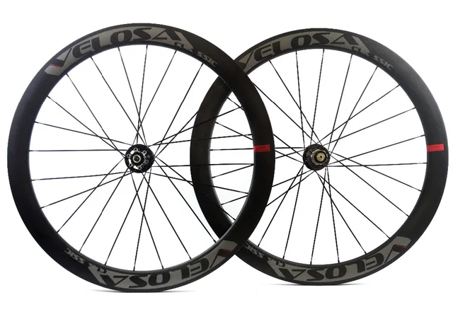 Cheap Velosa Disc 50 Road Disc Brake wheelset, 50mm clincher/tubular ,700C road bike wheel,cyclocross wheel