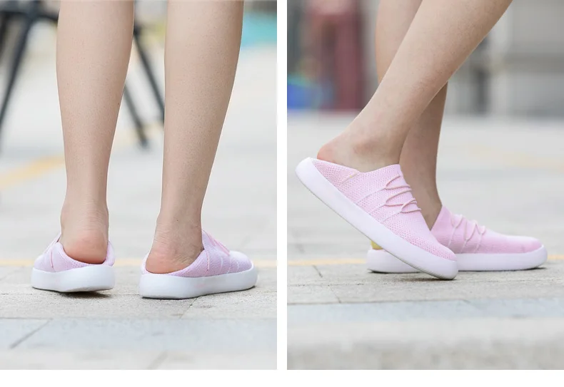 ONEMIX/женские кроссовки; модная дышащая прогулочная сетчатая обувь без застежки; женская обувь на плоской подошве; мягкая обувь розового