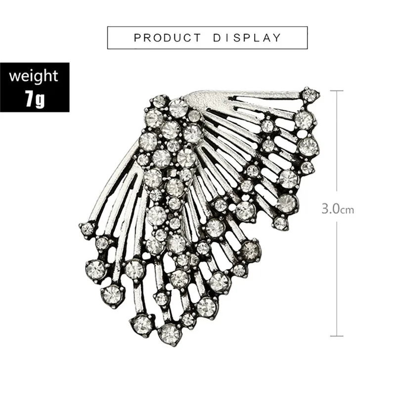 Women Earring Alloy Multi-drill Earrings Oorbellen Asymmetric Multi-layer Earrings Single Jewelry Accessories Bijoux F15 (5)