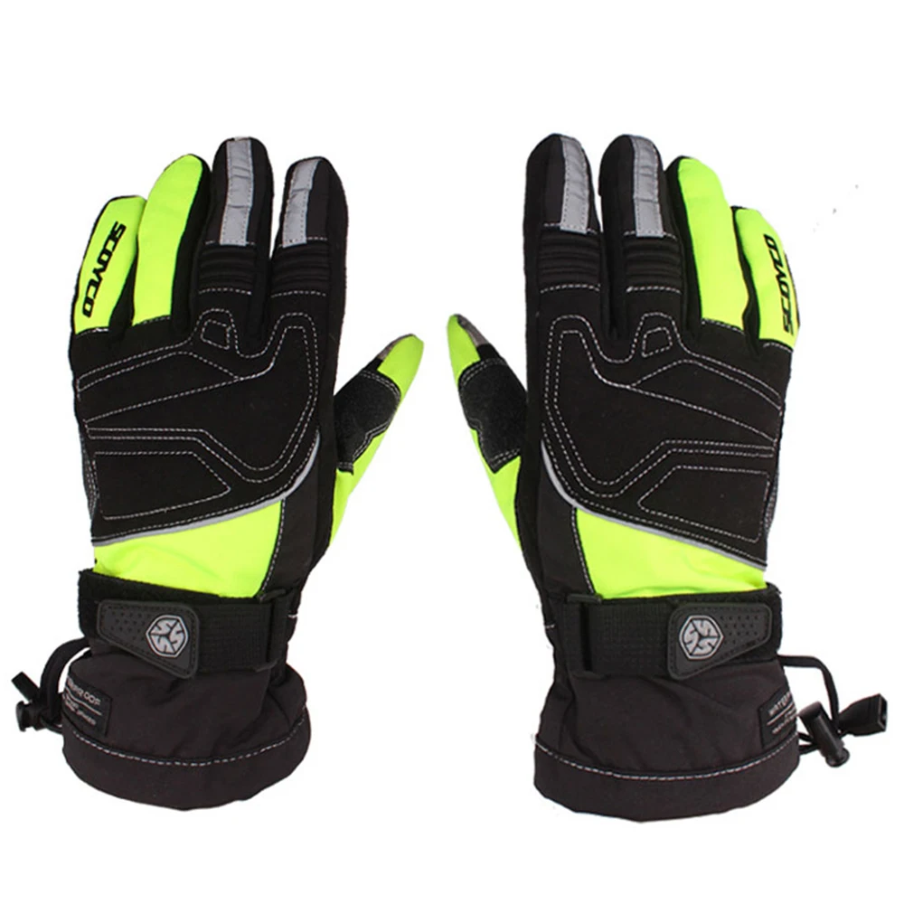 SCOYCO Motorcycle Gloves Reflective Riding Gloves Winter Waterproof Windproof Thermal Ski Snowboard Touch Screen Gloves Guantes SCOYCO Motorcycle Gloves Reflective Riding Gloves Winter Waterproof Windproof Thermal Ski Snowboard Touch Screen Gloves Guantes