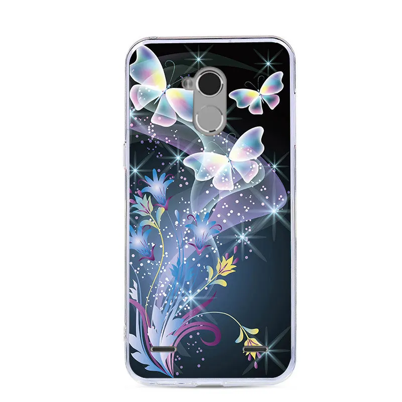 J&R Print Case For ZTE Blade V7 Lite Soft TPU Cover Silicone For ZTE V8 V7 V9 Vita MINI Pro Cases Cartoon Animals Flower