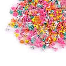 100 шт Красочные микс прекрасный цветок Brads Металл ремесла для обуви украшения-брадсы DIY альбом украшения для скрапбукинга C1925 100 шт Красочные микс прекрасный цветок Brads Металл ремесла для обуви украшения-брадсы DIY альбом украшения для скрапбукинга C1925