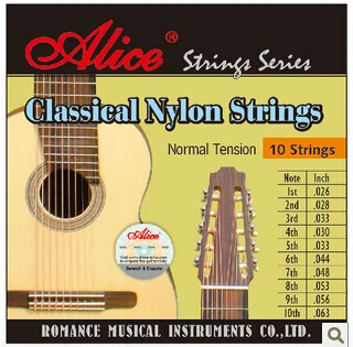 

Alice Goated Copper wound White Nylon Classical nylon strings 10-string