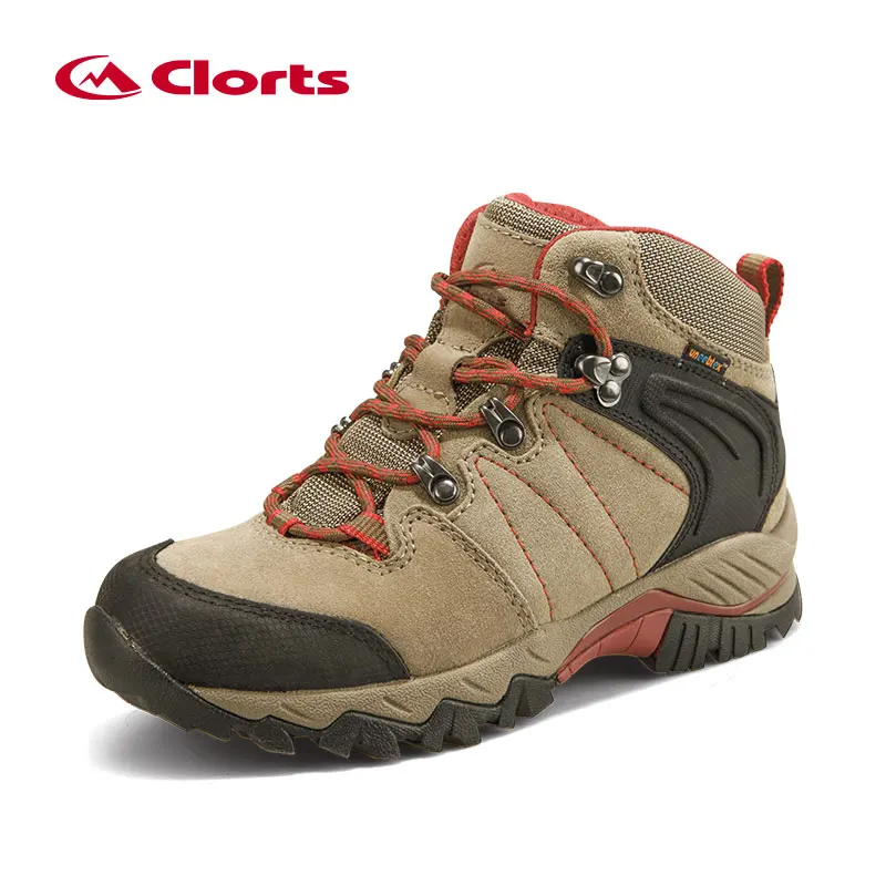 

CLORTS Woman Hiking Shoes Outdoor Hiking Shoes Waterproof Outdoor Walking Shoes Lady Leather Mountain Shoes HKM-822