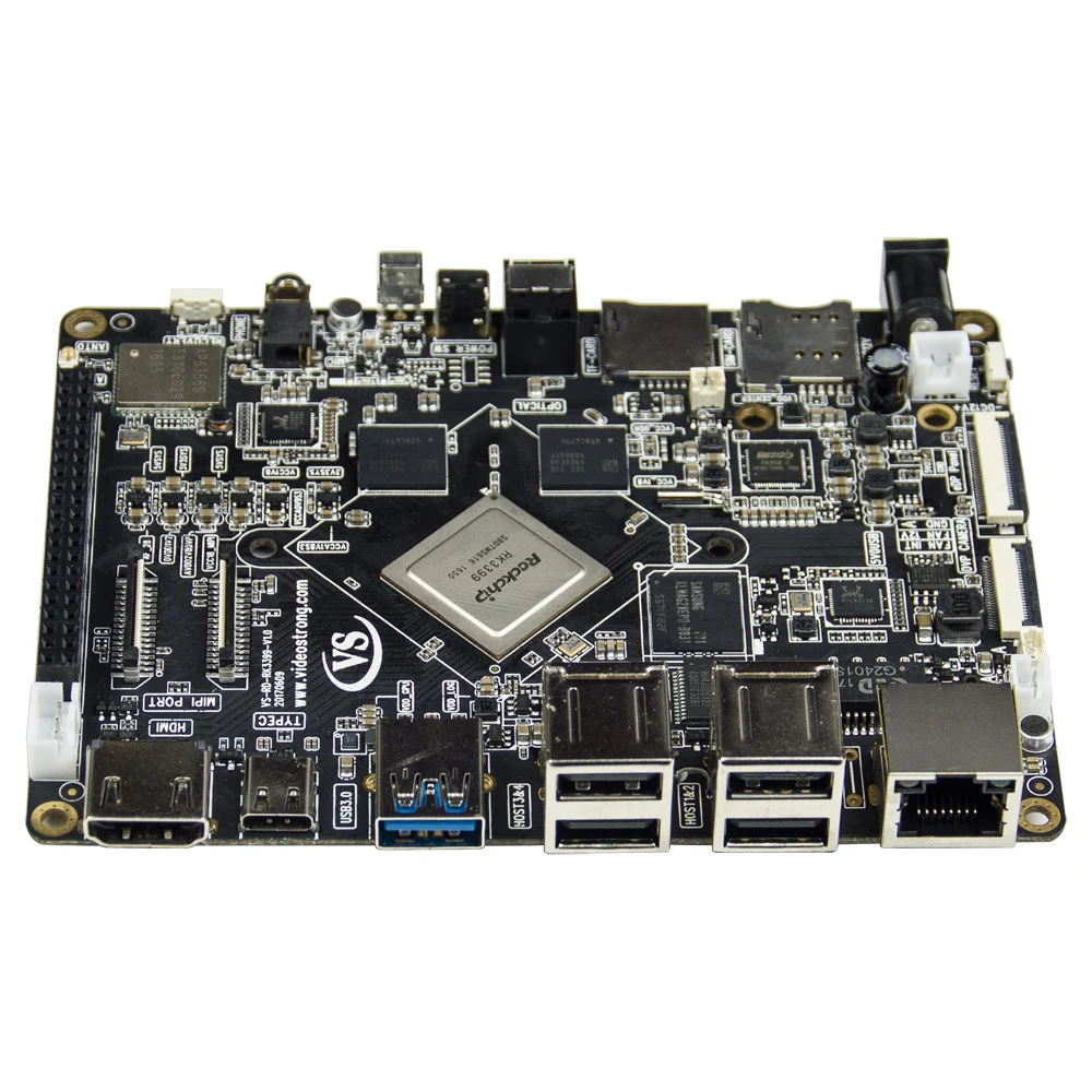 MECOOL VS-RK3399 DIY VP9 Android TV Box 7.1 RK3399 Mali-T860 Smart TV Box 4K 4GB /32GB RAM Set Top Box Super Development Board