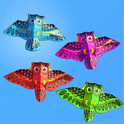 Наружная игрушка 110 см воздушный змей красочный мультфильм сова с кайт линия дети случайный