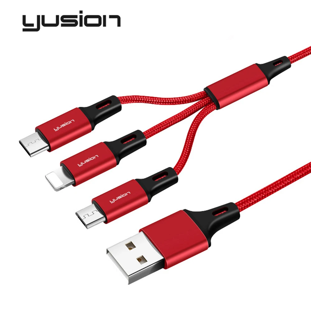 Зарядка на три телефона. USB 3 in 1 Charging Cable. Кабель универс. 3в1 MICROUSB/8pin/Type-c, Hoco u17. Budi 3 in 1 charge Cable 1m. Кабель USB универсальный - Lightning / Micro USB Baseus CAMLSF-09 0.74 М автосмотк Black/Red 258969.