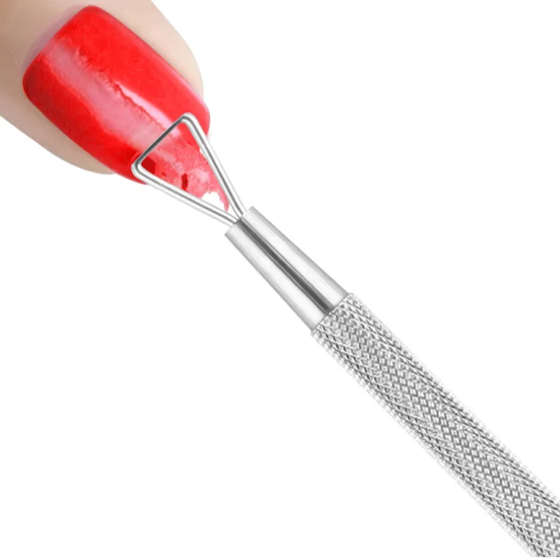 Offer Price of  2018 New Cuticle Pushers Dual End Stainless Steel Nail Art Cuticle Pusher Gel Polish Nails Trimmer 