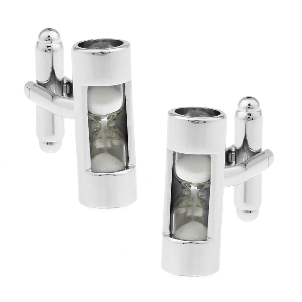 Mens Wedding Cufflinks Novelty Hourglass & Clean Cloth 170137in Tie