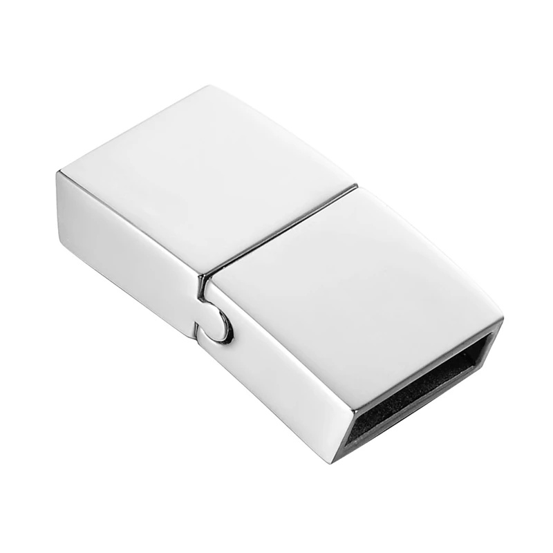 

2019New Stainless Steel Ropes Cord Crimp End Caps Buckle Silicone Bracelet Connectors Clasp Jewelry Findings Accessories For DIY