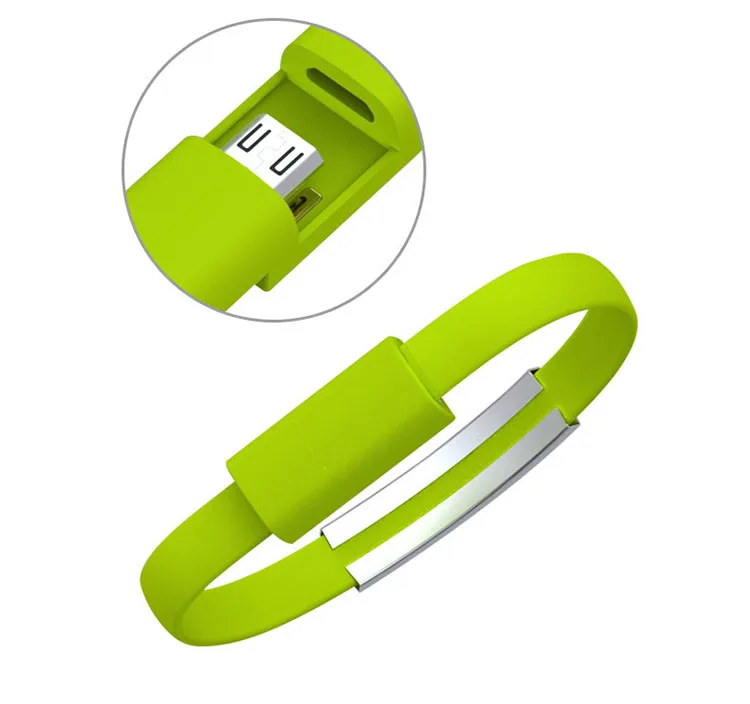 Уличный цветной мини микро USB браслет зарядное устройство кабель для зарядки и