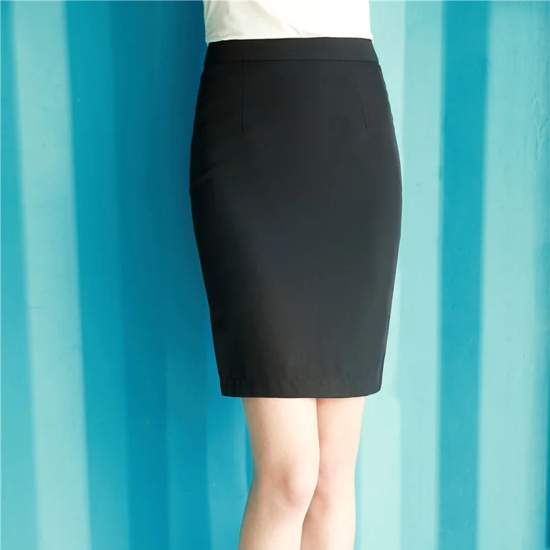 Summer Formal Women Skirts Black Office Ladies Pencil Skirts for Work ...