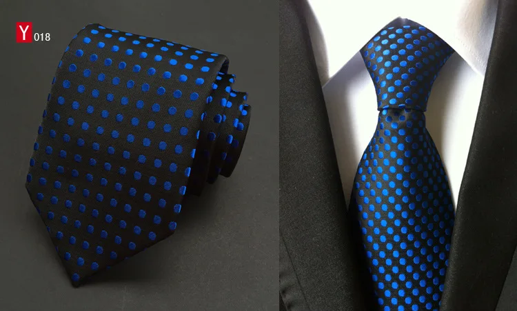 

CityRaider Cravate 2016 New 8cm Width Dot Print Neckties Silk Ties For Mens Fashion Casual Business Slim Neckties Cravat LD008