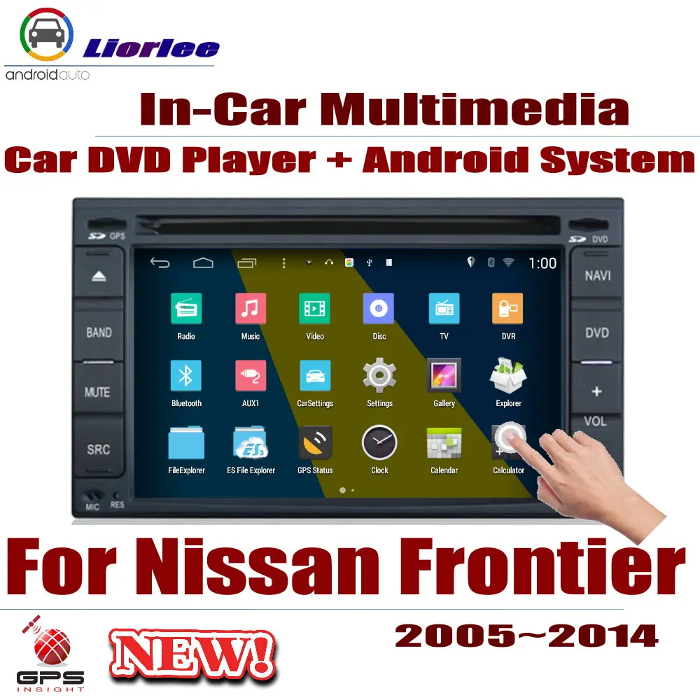 

Car DVD Player For Nissan Frontier Navara 2005~2014 GPS Navigation Android 8 Core A53 Processor Radio BT SD USB AUX WIFI