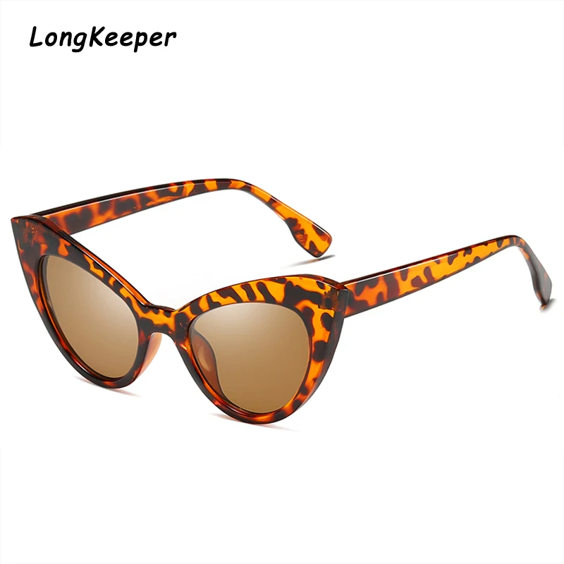 Fashion Women Sunglass 2019 Cute Cat  Eye Glasses For Woman Sunglasses Cateye Retor Lady Shades Pink Goggle UV400 Oculos De sol