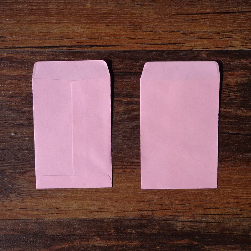 Конверты бумажные светло розовые в стиле ретро 20 шт. 7x10 см + 1 5 см|paper envelope|envelopes