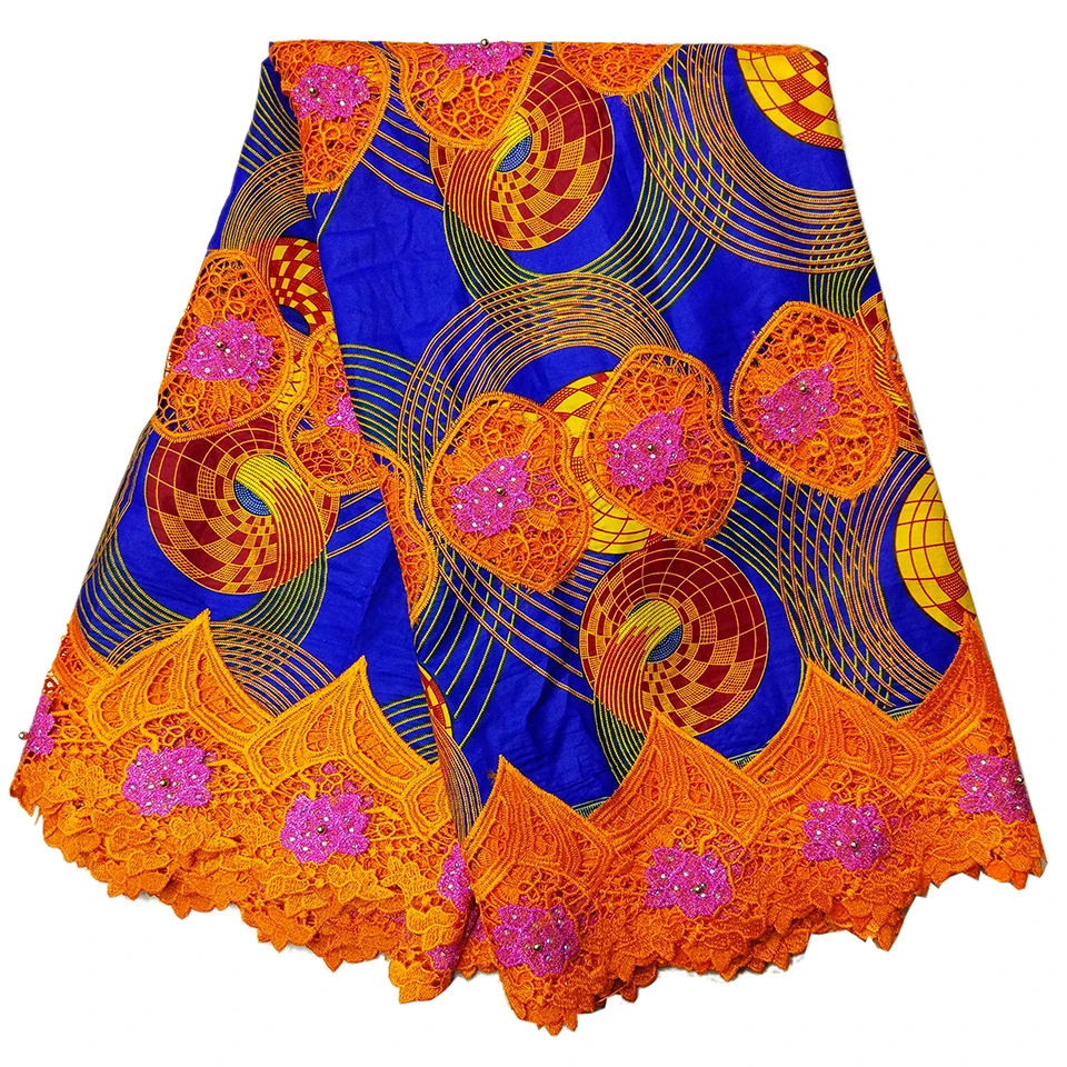 

LBLLK-10 2017 new arrive! hollandais wax avec dentelle pink African kitenge Dutch wax with lace for wedding dress