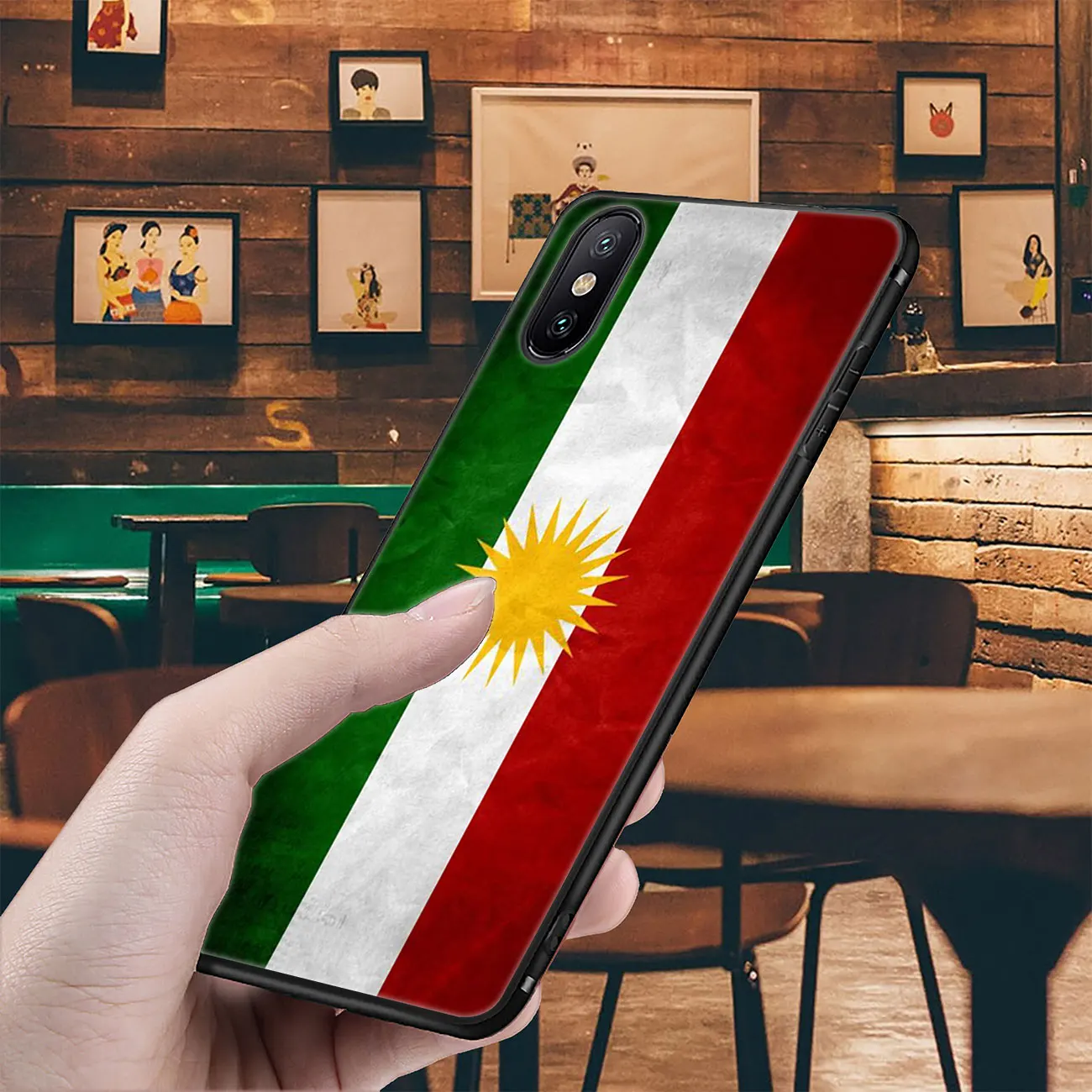 Мягкий силиконовый чехол YIMAOC с флагом курдской Автономной Республики для iPhone 11 Pro