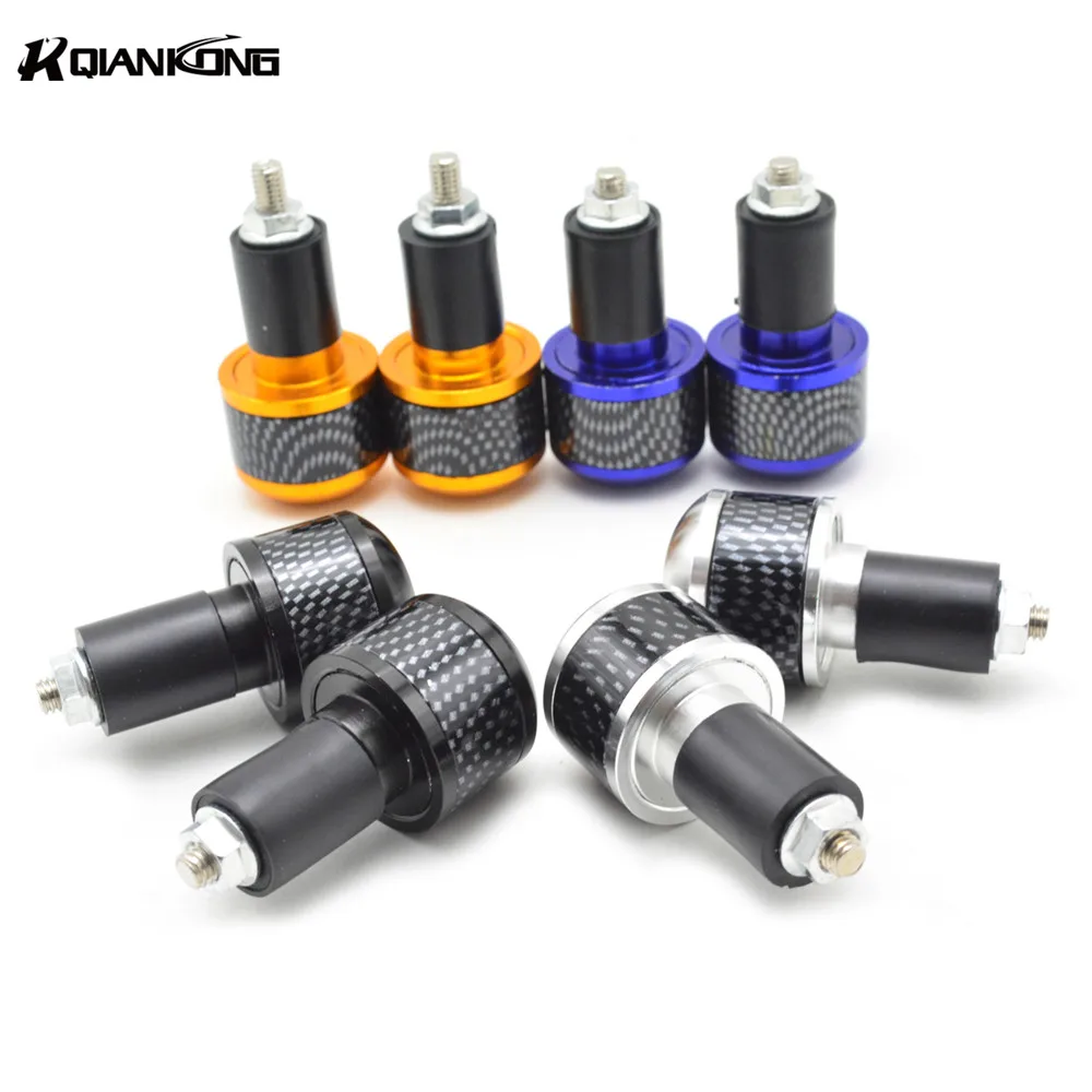 22mm Universal CNC Aluminum motorcycle handle bar grips ends 4 color handlebar Ends tips For HONDA CB400 VTEC400 CB-1 VTR250