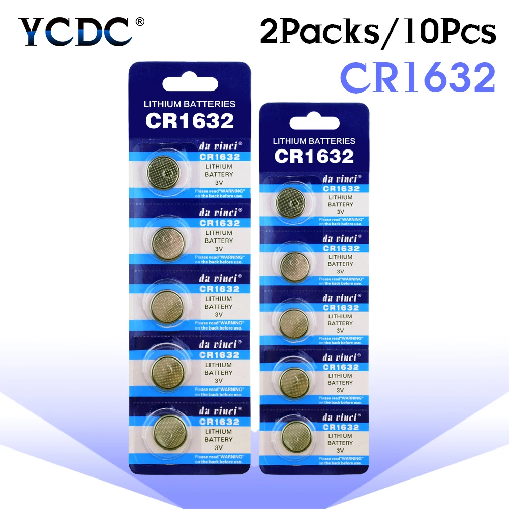 10 шт. Литиевые Батарейки YCDC 3 в CR1632 1632 BR1632 ECR1632 DL1632 KCR1632 LM1632 KL1632 L1632 KECR1632|Часовые