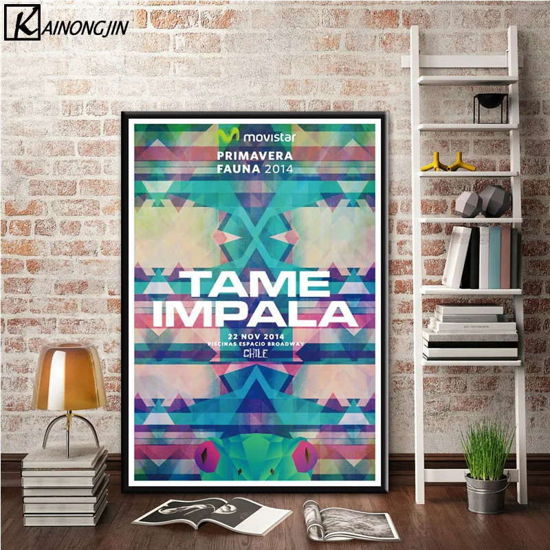 Art Poster Tame Impala Psychedelic Rock Band Posters and Prints Wall Picture Canvas Painting Room Home Decoration